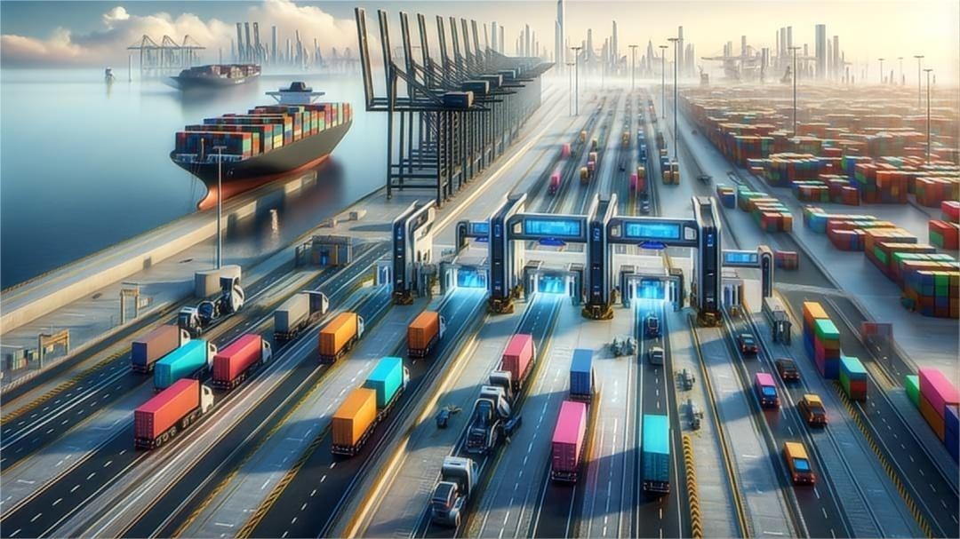 Global logistics supply chain map